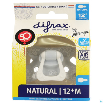 Difrax sucette natural 12m+ boy