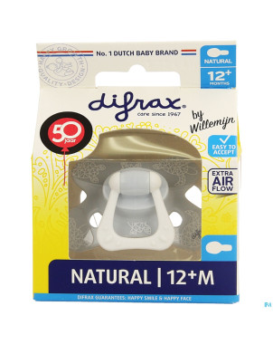 Difrax sucette natural 12m+ boy