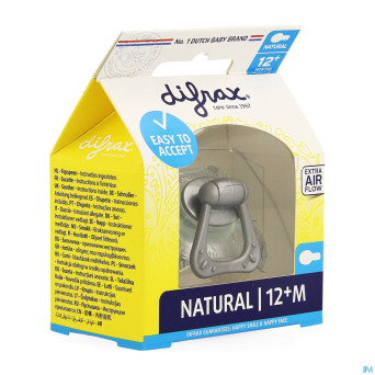Difrax sucette natural 12m+ girl