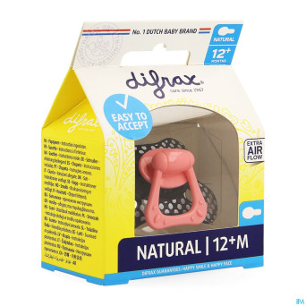Difrax sucette natural 12m+ girl