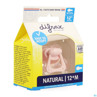 Difrax sucette natural 12m+ girl