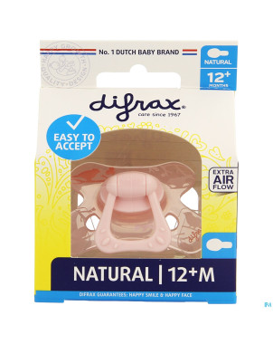 Difrax sucette natural 12m+ girl