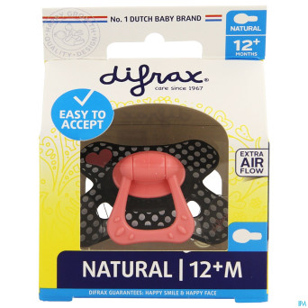 Difrax sucette natural 12m+ girl