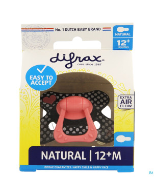 Difrax sucette natural 12m+ girl