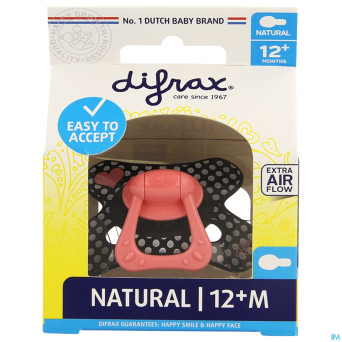 Difrax sucette natural 12m+ girl