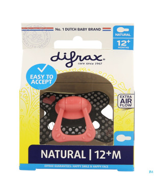 Difrax sucette natural 12m+ girl