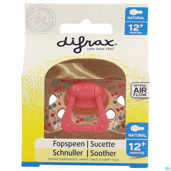 Difrax sucette natural 12m+ girl