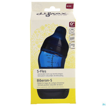 Difrax biberon-s wide 200ml