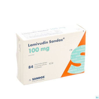 Lamivudine sandoz 100 mg comp pell 84