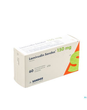 Lamivudine sandoz 150 mg comp pell  60