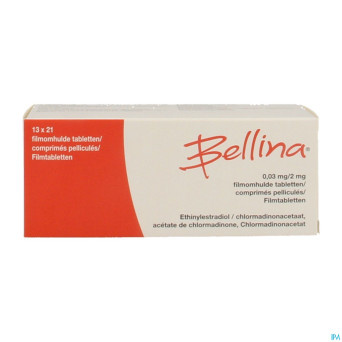 Bellina 0,03 mg/2 mg comp 13 x 21