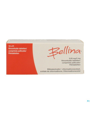 Bellina 0,03 mg/2 mg comp 13 x 21
