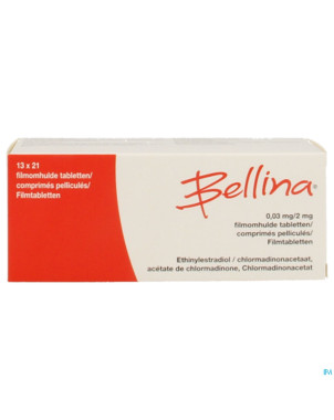 Bellina 0,03 mg/2 mg comp 13 x 21