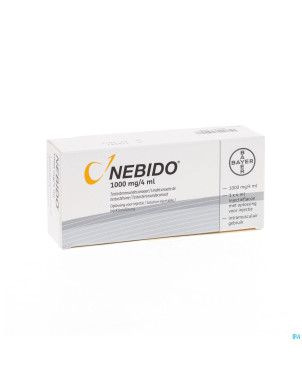 Nebido 1000 mg/4ml sol inj 1 fl