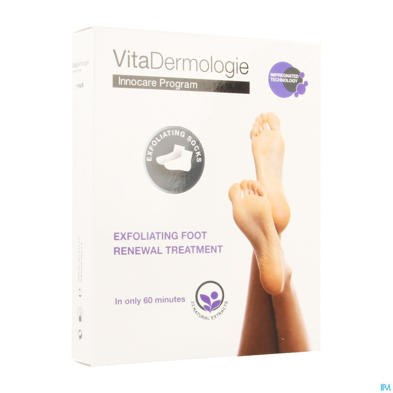 Vitadermologie renovateur exfol. pieds chausette 2