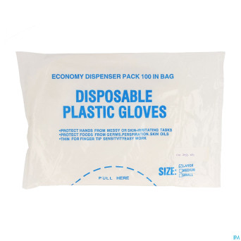 Moufles plastique lisse large 100