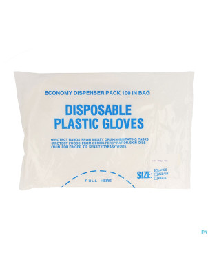 Moufles plastique lisse large 100