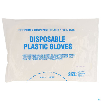 Moufles plastique lisse large 100