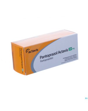 Pantoprazol 20mg actavis gastro resist tabl 100