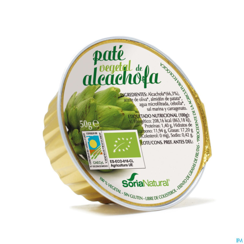 Soria pate legumes artichaut    50g