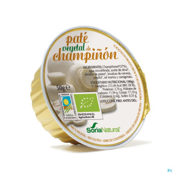Soria pate legumes champignons    50g