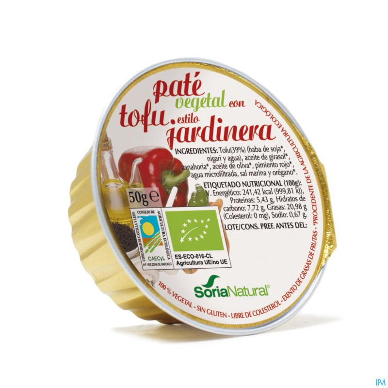 Soria pate legumes tofu    50g