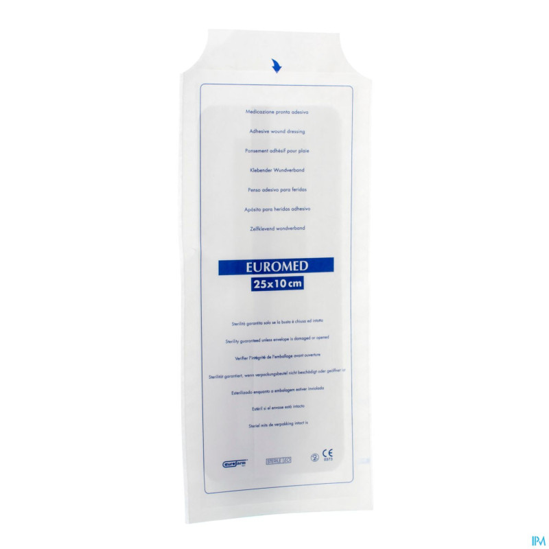 Euromed 10x25cm 1 pansement d'ile steril