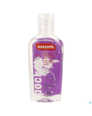 Assanis pocket gel a/bact. s/rincage violette 80ml