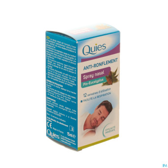 Quies a/ronflement pin-eucalyptus spray nasal 15ml