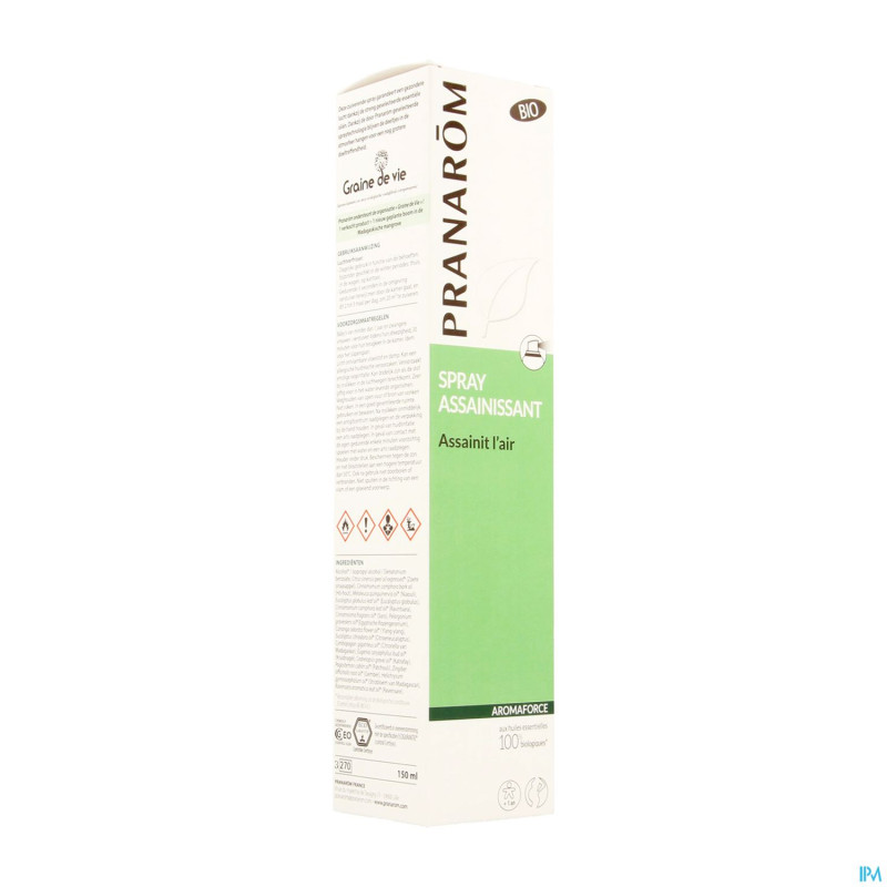 Pranarom aromaforce bio spray assainissant 150ml