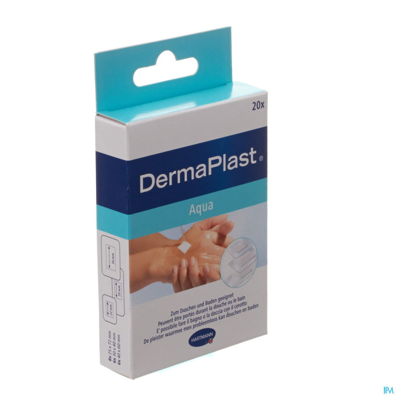 Dermaplast aqua strips    3 sizes 20 5355011