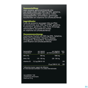 Zenixx 500 d    caps 180