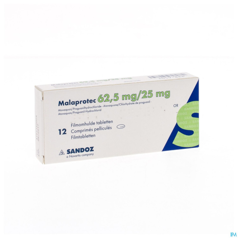 Malaprotec  62,5mg/ 25mg sandoz comp pell  12