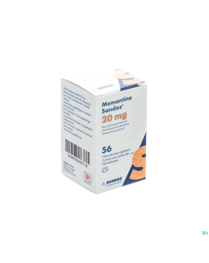 Memantine sandoz 20 mg comp pell 56 x  20 mg