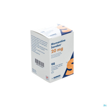 Memantine sandoz 20 mg comp pell 98 x  20 mg