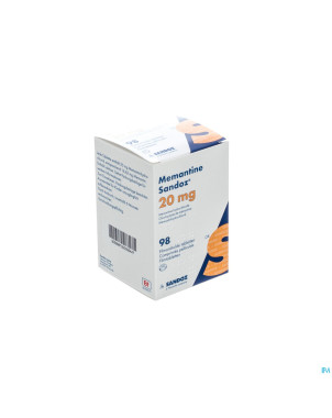 Memantine sandoz 20 mg comp pell 98 x  20 mg
