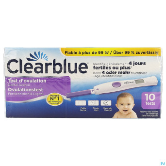 Clearblue advanced test ovulation    10