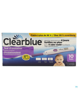 Clearblue advanced test ovulation    10