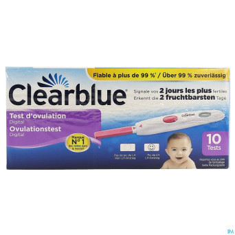 Clearblue digital test ovulation 10