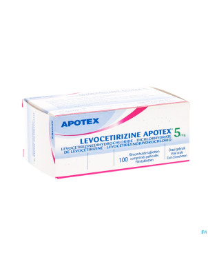 Levocetirizine apotex comp enrob 100 x  5 mg