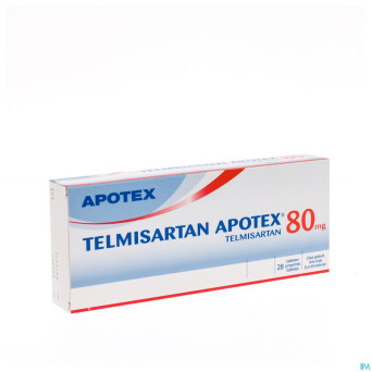 Telmisartan 80 mg apotex tabl 28