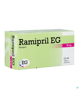 Ramipril eg 10mg impexeco comp  98 x 10mg pip