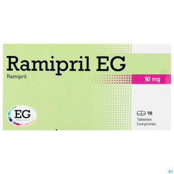 Ramipril eg 10mg impexeco comp  98 x 10mg pip