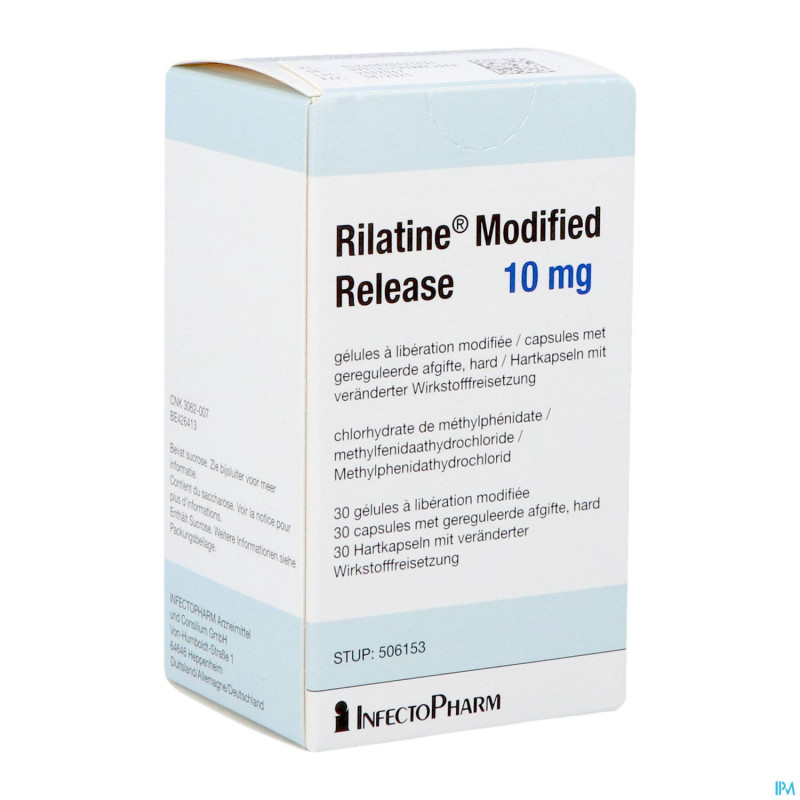Rilatine modified release 10 mg caps. 30x10mg