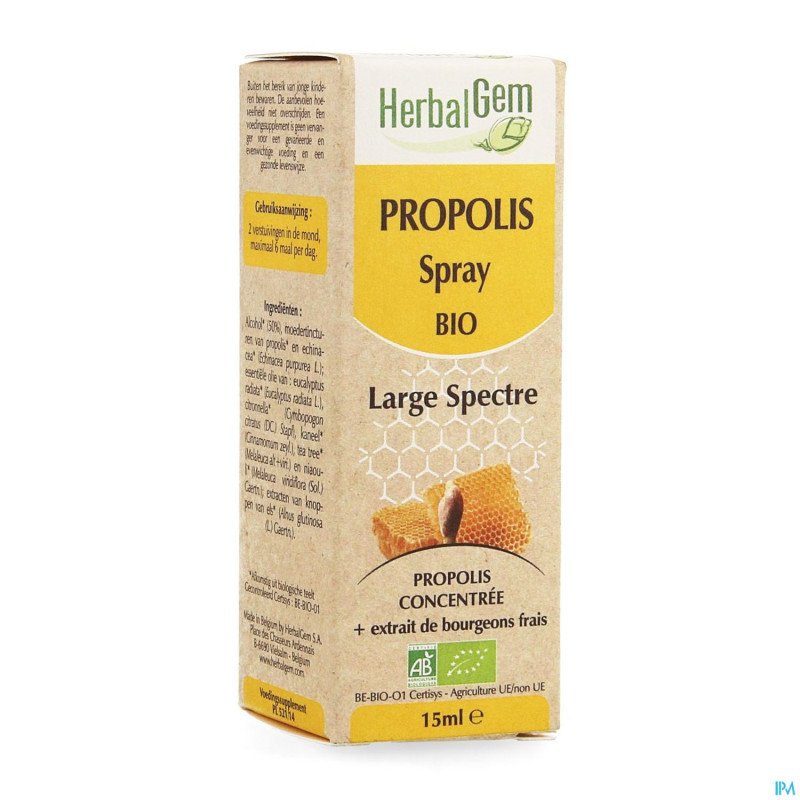Herbalgem propolis large spectre bio    spray 15ml