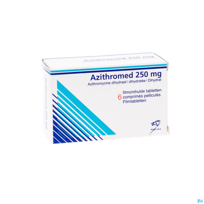 Azithromed 250 mg 3 ddd comp pell 6x250 mg