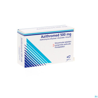 Azithromed 500 mg 3 ddd comp pell 3x500 mg
