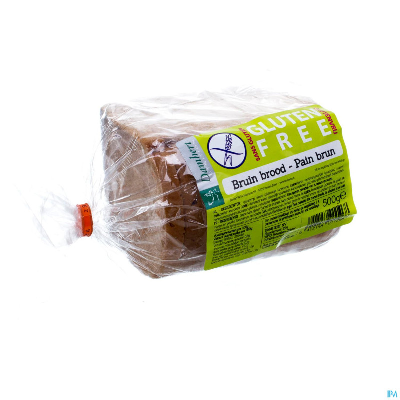 Damhert pain brun s/gluten    500g