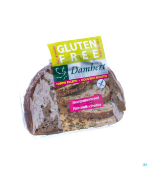 Damhert pain cereales s/gluten coupe    200g