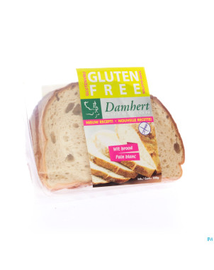 Damhert pain blanc s/gluten  coupe    200g